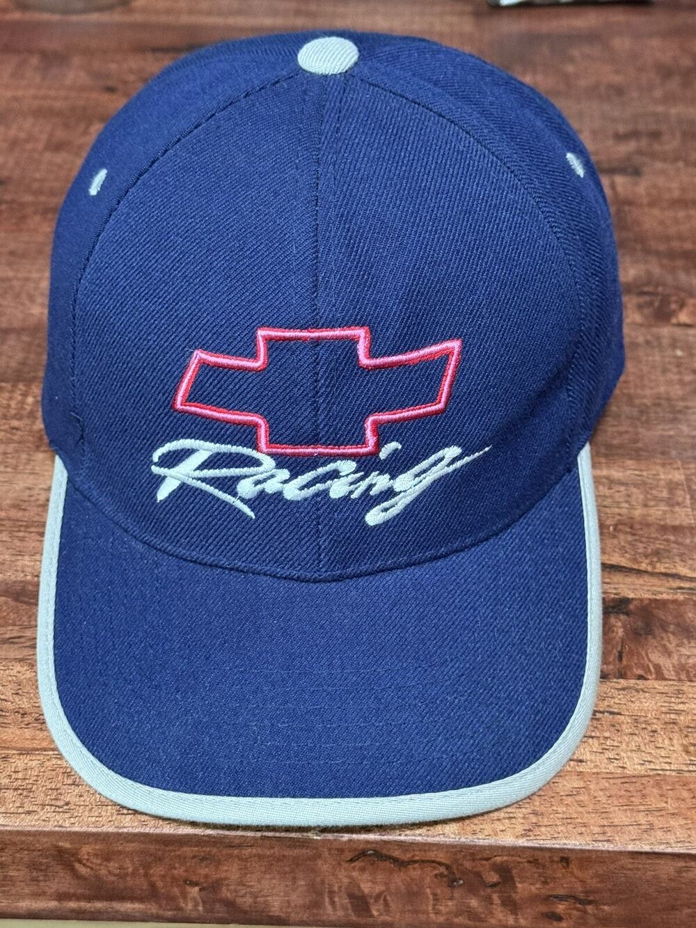 Chevrolet Chevy Racing Strapback Hat Cap - Blue with Pink Logo